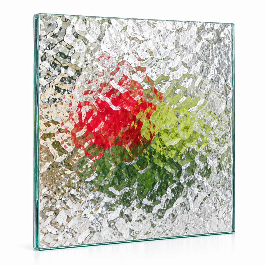 Flemish textured glass sample