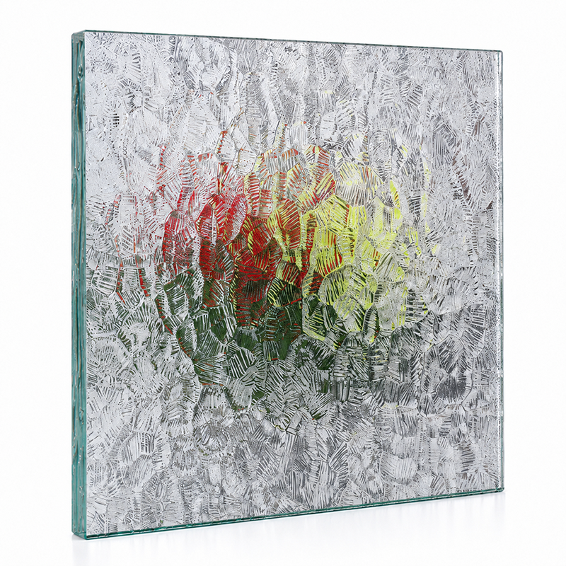 Old Aquatex textured glass sample