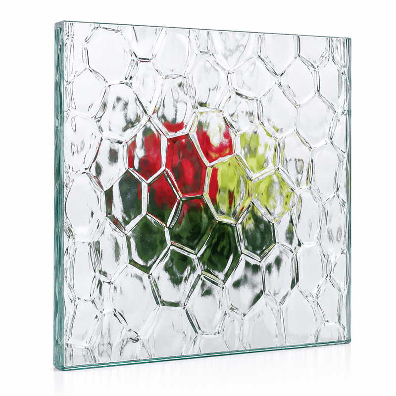 Water Cube textured glass sample