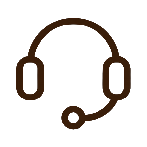 Headset icon representing customer support