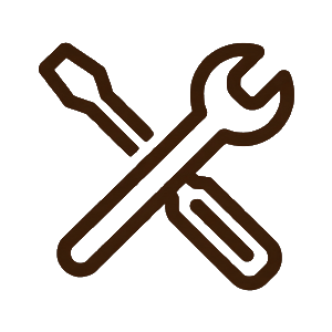 Tools icon representing custom door fabrication