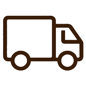 Delivery truck icon representing shipping
