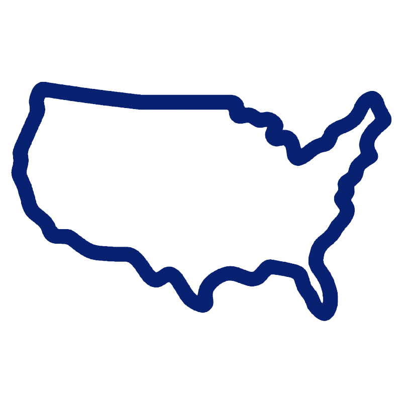 United States map icon